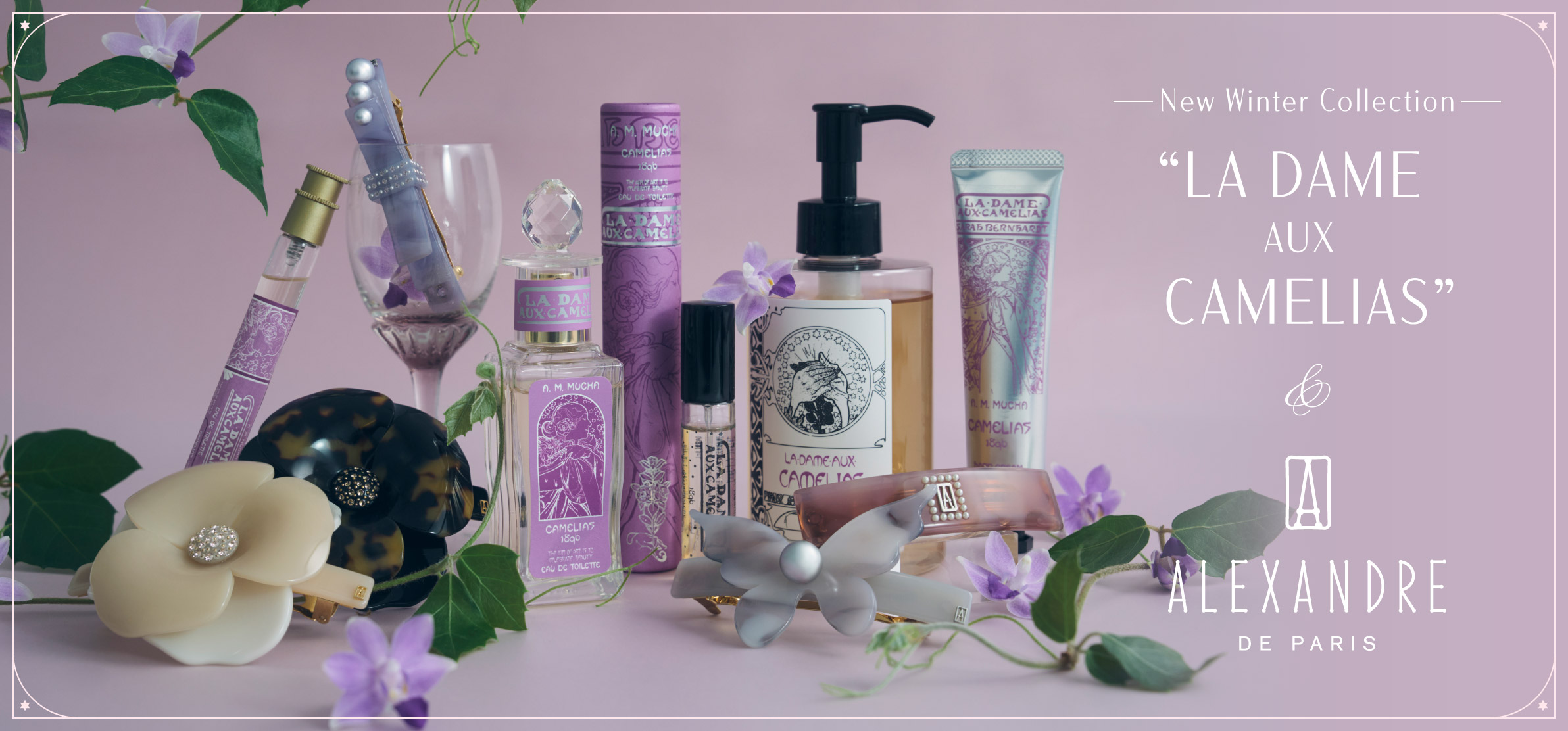 New Winter Collection LA DAME aux CAMELIAS ALEXANDRE DE PARIS
