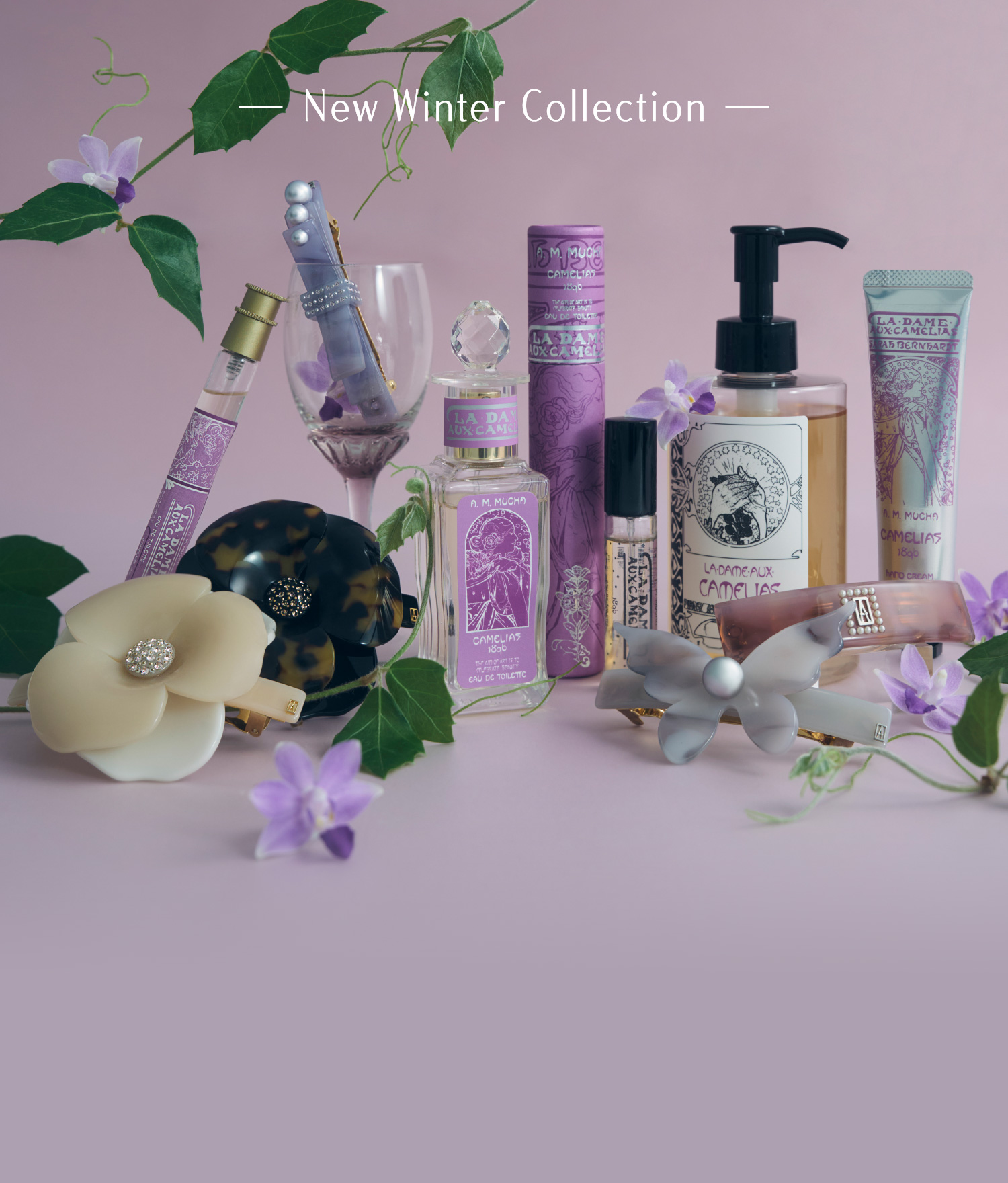 New Winter Collection ＂LA DAME aux CAMELIAS＂ ALEXANDRE DE PARISメインビジュアル