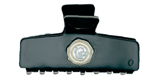 ヘアクリップL イルゼキャッツ ブラック